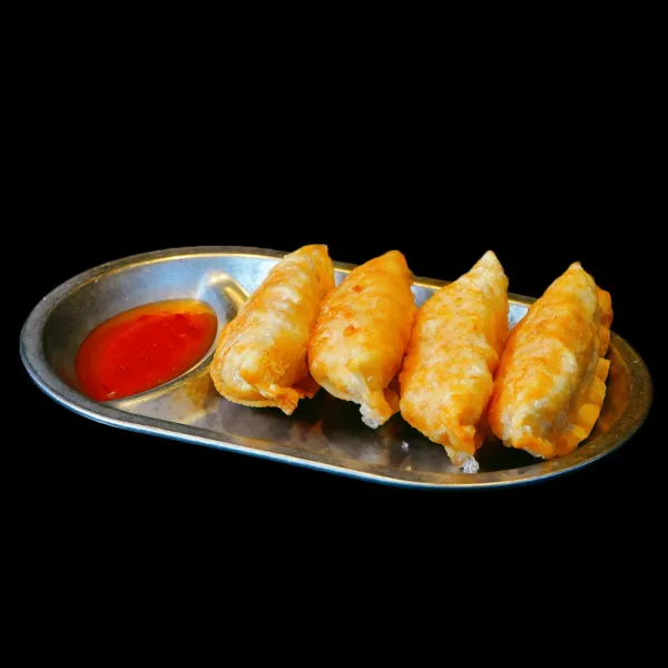 gyoza coreanas de kimchi fritas