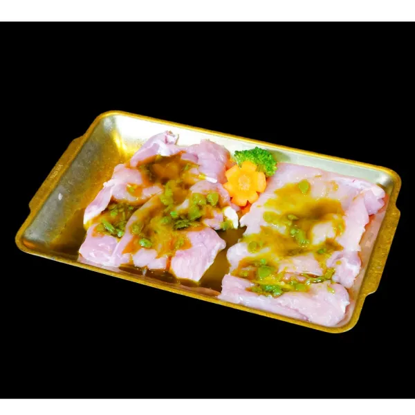 Muslo de pollo a la pimienta verde