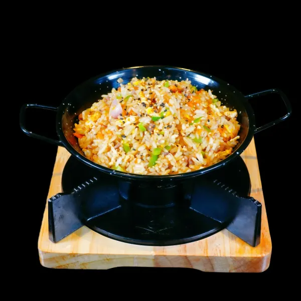 Arroz frito con ternera y trufa negra