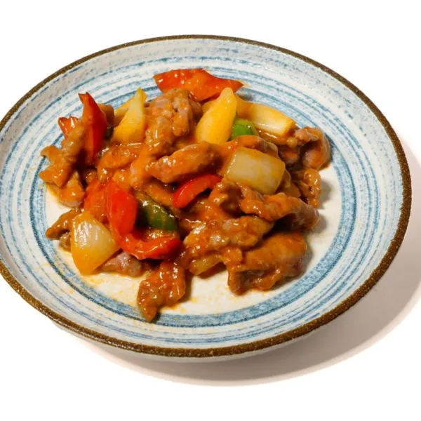 Carne con pasta de soja