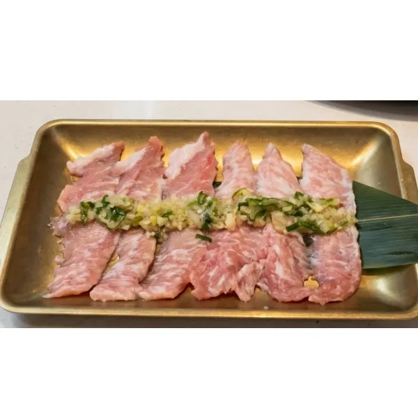 Secreto ibérico con ajo